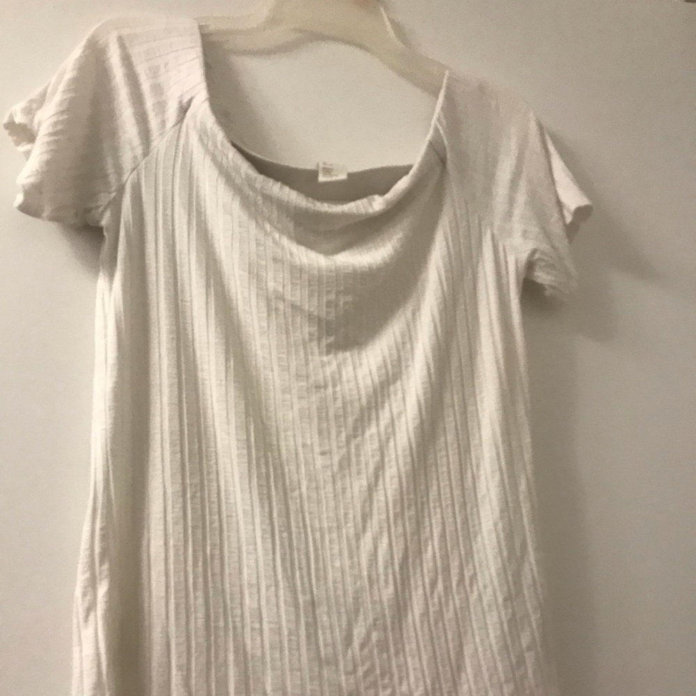 White off the shoulder shirt